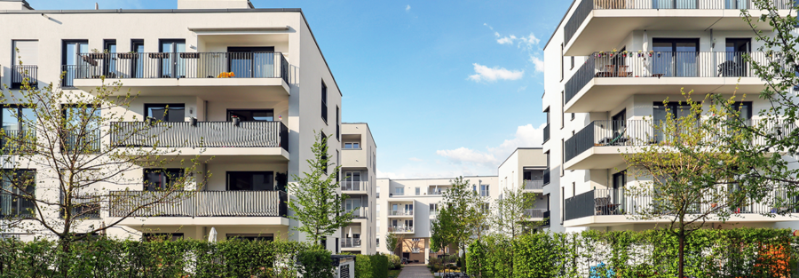 Un groupe d'immeubles collectifs et modernes